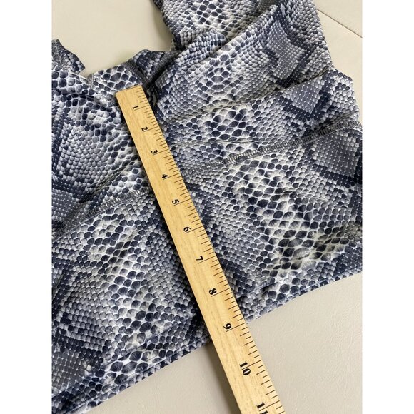 Noli Active Snakeskin Print Crop Leggings Size Small Athletic Yoga Gym Workout - Picture 5 of 11